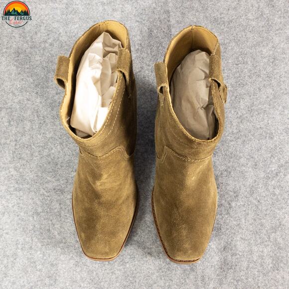 Matisse Galveston Ankle Booties Tan Suede Countrycore Cuban Heel Women's Size 8M - Picture 7 of 9